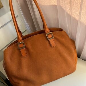 Mark and Graham genuine leather work/book bag